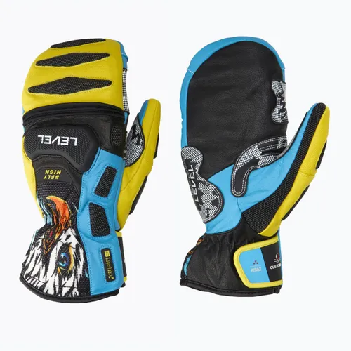 Rękawice narciarskie Level SQ CF Mitt yellow/blue