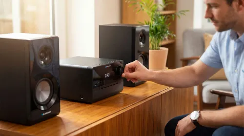 Wieża Blaupunkt MS49DAB 100W Bluetooth Radio FM, DAB+ Czarny