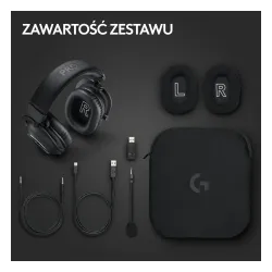 Słuchawki bezprzewodowe z mikrofonem Logitech G Pro X2 Lightspeed Nauszne Czarny + Stojak