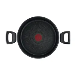 TEFAL Unlimited 5 l czarny - garnek aluminiowy z pokrywką