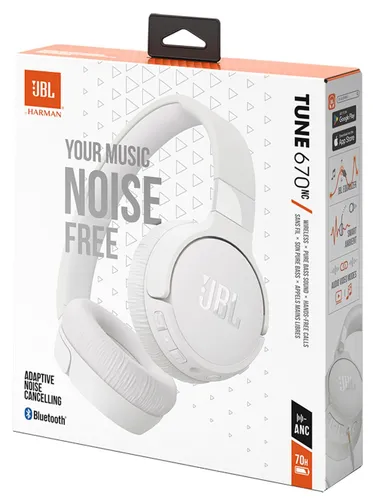 Słuchawki nauszne JBL Tune 670NC ANC Biały