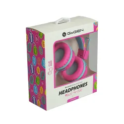 Słuchawki bezprzewodowe GoGEN HBTM 32P Nauszne Bluetooth 4.2 Dla dzieci Różowy