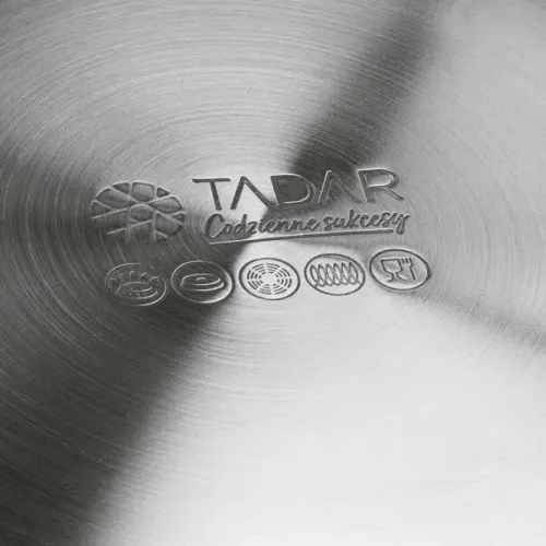 Garnek ze stali nierdzewnej z pokrywką TADAR PASKI 6,5 l