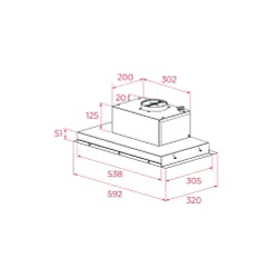 Okap Teka GFI 63030 KOS BK Czarny