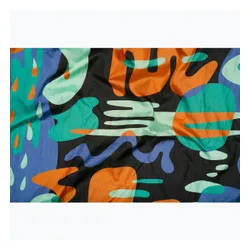 Hamak turystyczny ENO DoubleNest Print lagoon/charcoal