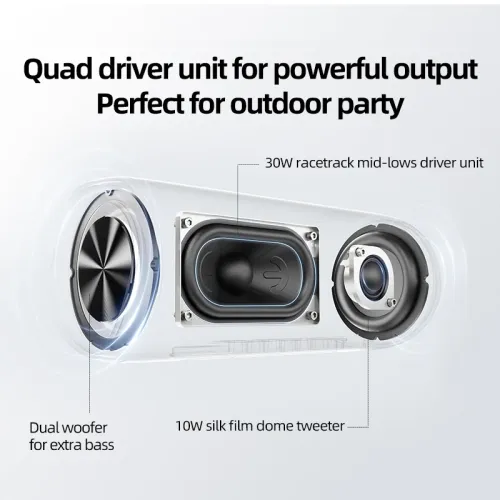Głośnik Bluetooth QCY SP7 40W Czerwony