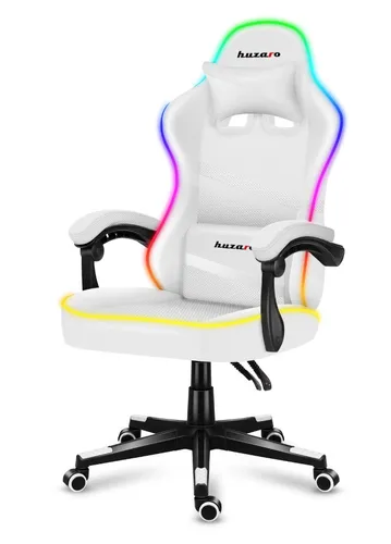 Fotel HUZARO Force 4.4 RGB Biały