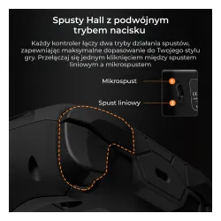 Pad Ajazz GP100 do Nintendo Switch, PC Android, iOS Bezprzewodowy Czarny