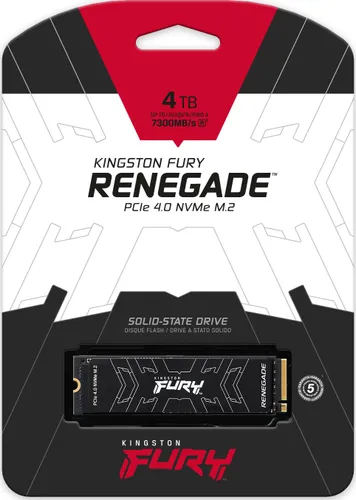 Kingston Fury Renegade SSD 4 TB M. 2 2280 PCI-E x4 Gen4 NVMe SSD (SFYRD/4000G )