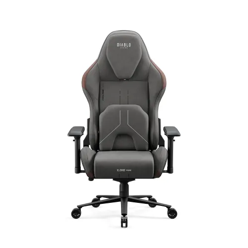 Fotel Diablo Chairs X.One Prime Normal Size Stone Gray Gamingowy Do 140kg Tkanina Ciemnoszary