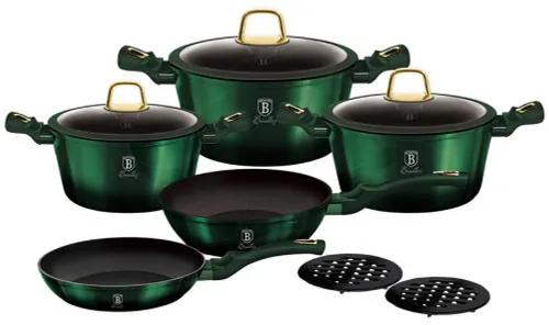 Zestaw garnków BERLINGER HAUS Emerald Collection BH/6065 (10 elementów)