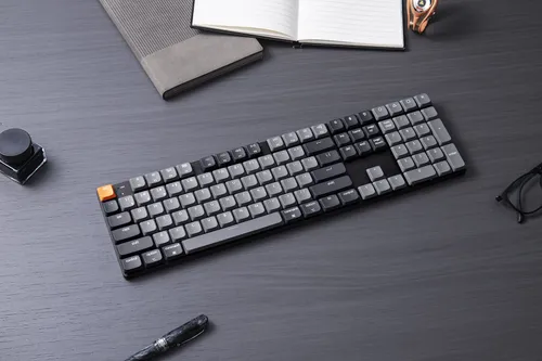 Klawiatura mechaniczna Keychron K5 QMK Version 2 RGB Red Switch Szary