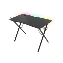 Biurko Genesis Holm 200 RGB 113cm Czarny