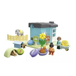 Набор фигурок Playmobil Junior 71690 Отель для животных с раздатчиком еды