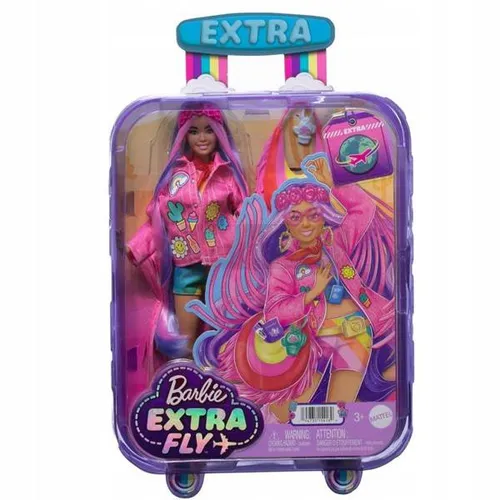 LALKA BARBIE EXTRA FLY zestaw wakacyjny HIPPIE HPB15