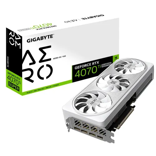 Karta graficzna Gigabyte GeForce RTX 4070 Ti Super AERO OC 16GB GDDR6X 256bit DLSS 3