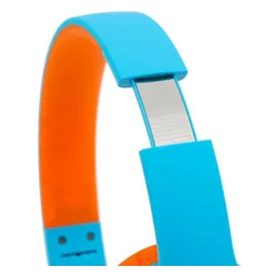 PowerLocus PLED Bezprzewodowe Słuchawki Bluetooth dla dzieci z LED niebiesko-pomarańczowe