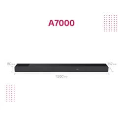 Саундбар Sony HT-A7000 7.1.2 Wi-Fi Bluetooth AirPlay Chromecast Dolby Atmos DTS X + колонки SA-RS3S + сабвуфер SA-SW5