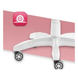 Fotel gamingowy HELL'S CHAIR Rainbow 2.0 Różowo-Biały