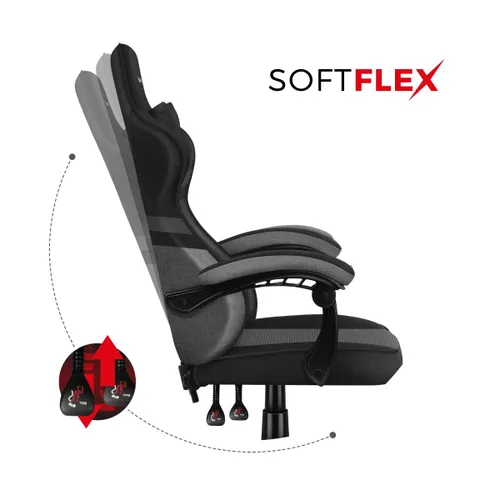 Fotel HUZARO Force 4.4 Czarno-szary