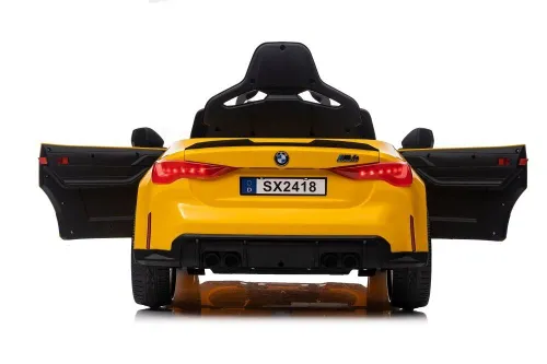 Auto Na Akumulator Bmw M4 Samochód Elektryczny Dla Dzieci Pilot LED Skóra