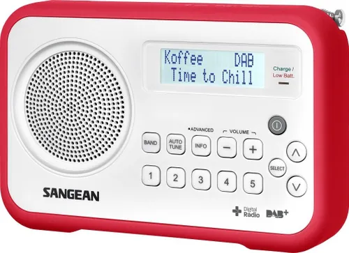 Radioodbiornik Sangean TRAVELLER 670 DPR-67 Radio FM DAB+ Biało-srebrny