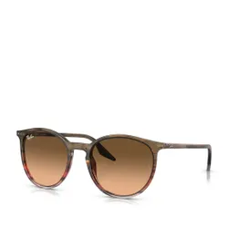 Okulary przeciwsłoneczne Ray-Ban 0RB2204 Striped Brown Gradient Red 13953B