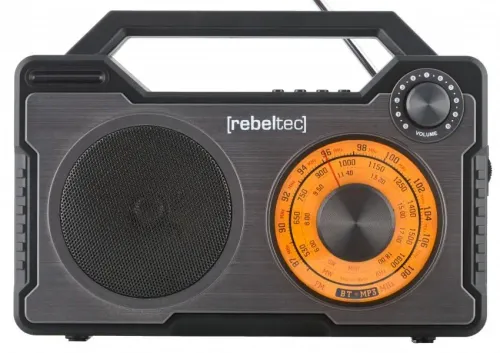 Głośnik Bluetooth Rebeltec RODOS 10W Radio FM Czarno-srebrny