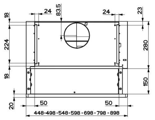 Okap Beko b300 CTB6250B Czarny