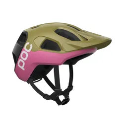 Kask rowerowy POC Cularis olivine green matt/thulite pink matt