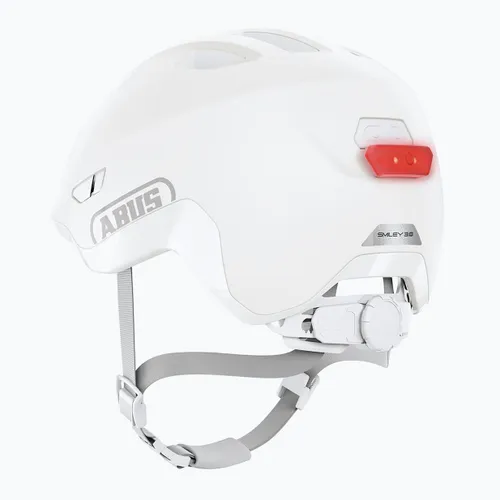 Kask rowerowy dziecięcy ABUS Smiley 3.0 ACE LED pure white