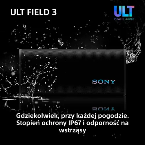 Głośnik Bluetooth Sony ULT Field 3 SRS-ULT30H Szary + Słuchawki bezprzewodowe ULT Wear WH-ULT900NB Czarny