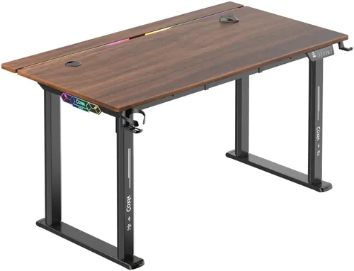 Biurko gamingowe COBRA Electra S CRF1423ELBNRGB Brązowy