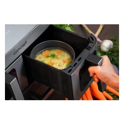 Air Fryer Frytkownica beztłuszczowa CONCEPT Pizza Trio FR9000 18.5 l z podwójnym koszem + szuflada do pieczenia