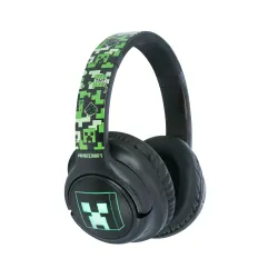 Słuchawki bezprzewodowe z mikrofonem OTL Technologies Minecraft Wireless LED Nauszne Zielony