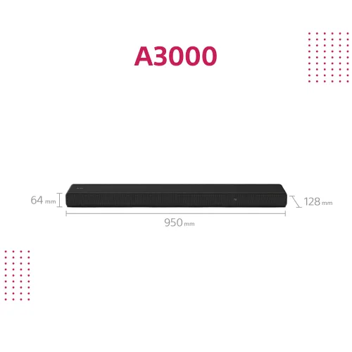 Sony HT-A3000 3.2 Wi-Fi Soundbar Bluetooth AirPlay Chromecast Dolby Atmos DTS X + сабвуфер SA-SW3