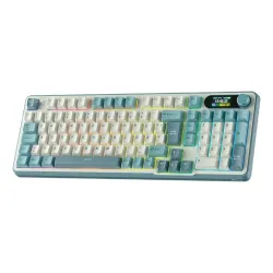 Klawiatura mechaniczna Royal Kludge RK-S98 Light Cloud Brown Switch Biało-Błękitny