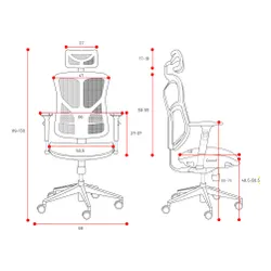 Fotel DIABLO CHAIRS V-Basic Biało-czarny