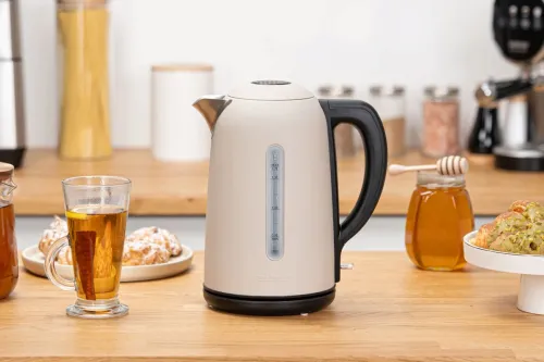 Электрический чайник Zelmer Velvet Touch, бежево-черный