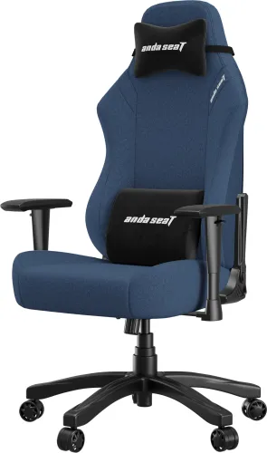 Fotel Anda Seat Luna L Dark Blue Fabric Gamingowy do 100kg Tkanina Granatowy