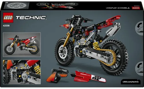 LEGO TECHNIC 42238 Motocykl Ducati Desmo450 MX Factory, zestaw klocków 10+