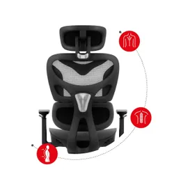 Fotel HUZARO Combat 8.0 Carbon Czarny