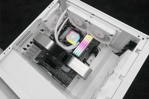 Chłodzenie Corsair iCUE H100i ELITE 240 mm RGB Biały