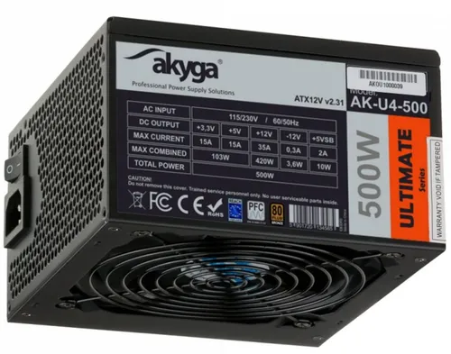 Zasilacz AKYGA AK-U4-500 Ultimate 500W 80 Plus Bronze