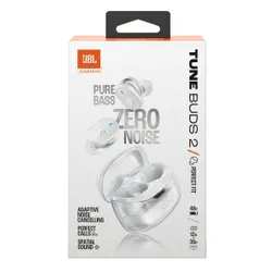 Słuchawki dokanałowe JBL Tune Buds 2 ANC Wodoodporne Biały