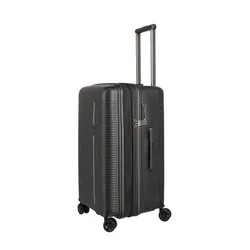 Walizka średnia poszerzana Travelite Roomer Trunk - black