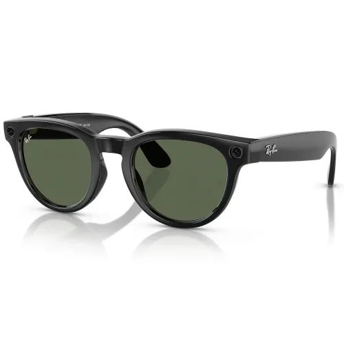 Okulary Ray-Ban Meta Glasses Green Lenses Shiny Black RW4006 Czarny