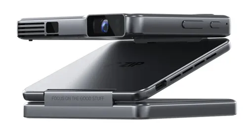 Projektor AURZEN Zip Tri-Fold Mini HD (1280 x 720), 100 ANSI lumen, Wi-Fi, Bluetooth Szary