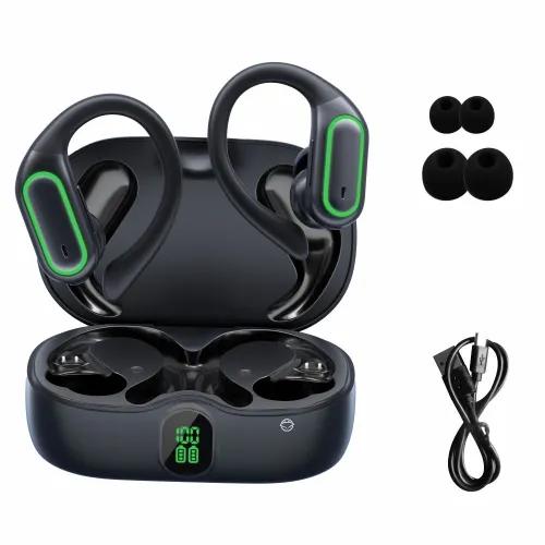 Słuchawki bezprzewodowe Manta TWS Rytmo Sport Bluetooth 5.4 Czarny