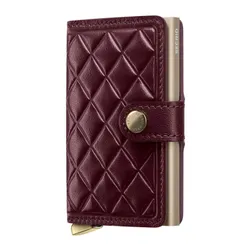 Portfel RFID Secrid Premium Miniwallet Emboss Diamond+ - bordeaux